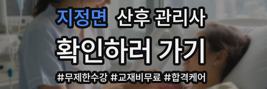 지정면 산후 관리사 자격증