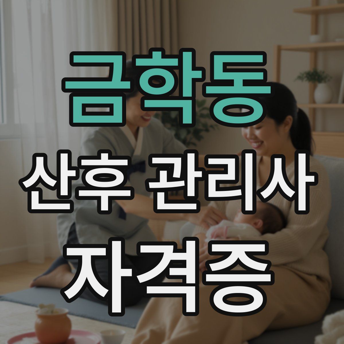 금학동 산후 관리사 자격증