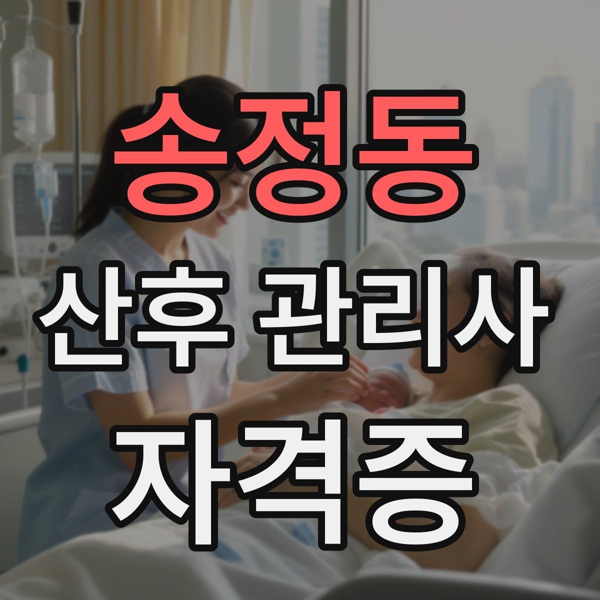 송정동 산후 관리사 자격증 감정 소진을 막는 현장 후 루틴