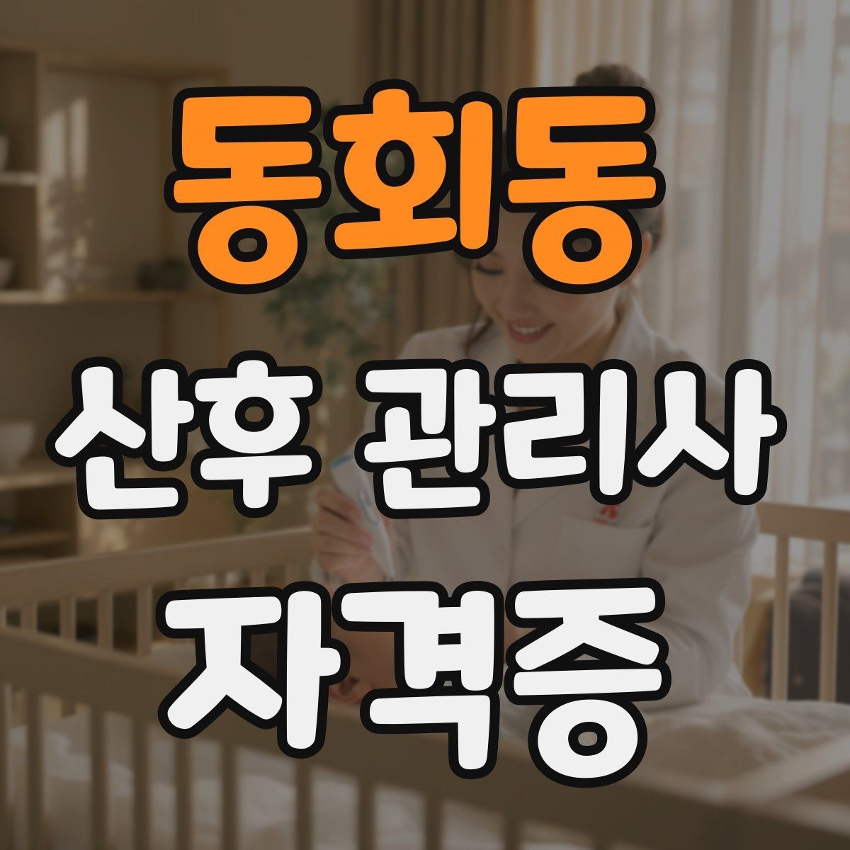 동회동 산후 관리사 자격증 서비스 범위와 한계를 명확히 하는 이유