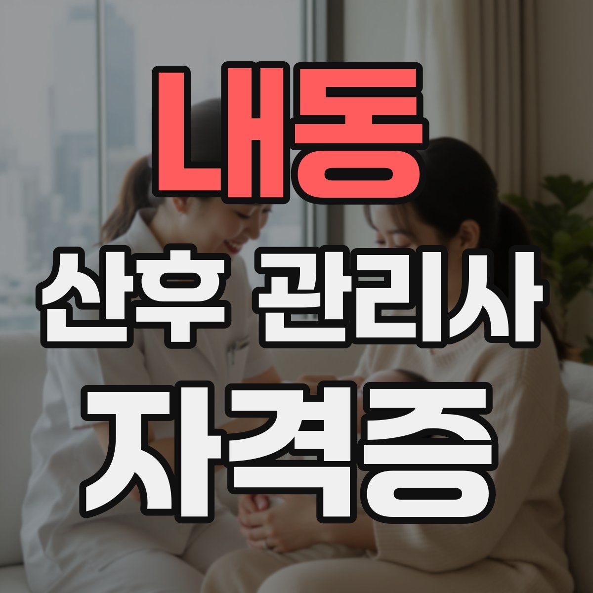 내동 산후 관리사 자격증