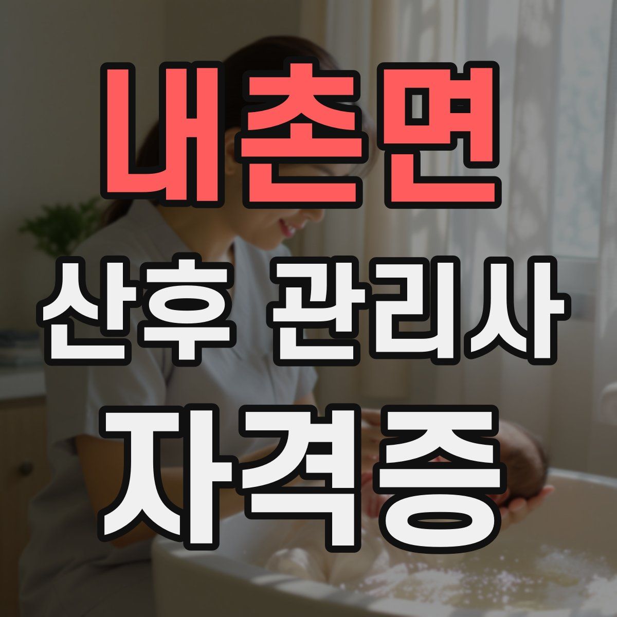 내촌면 산후 관리사 자격증