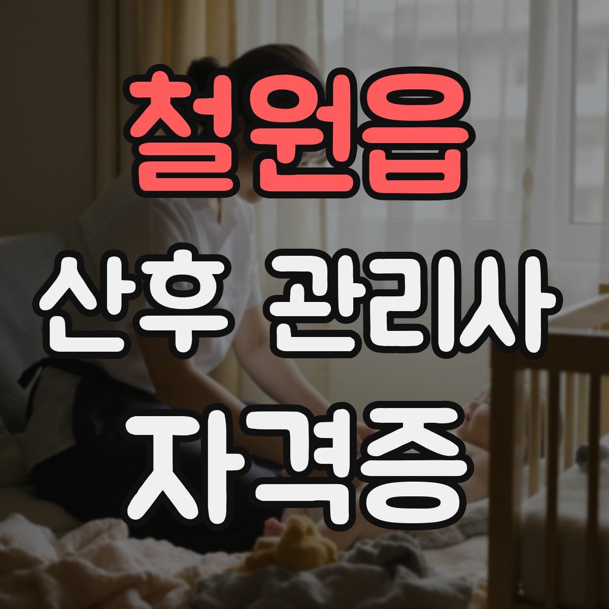 철원읍 산후 관리사 자격증