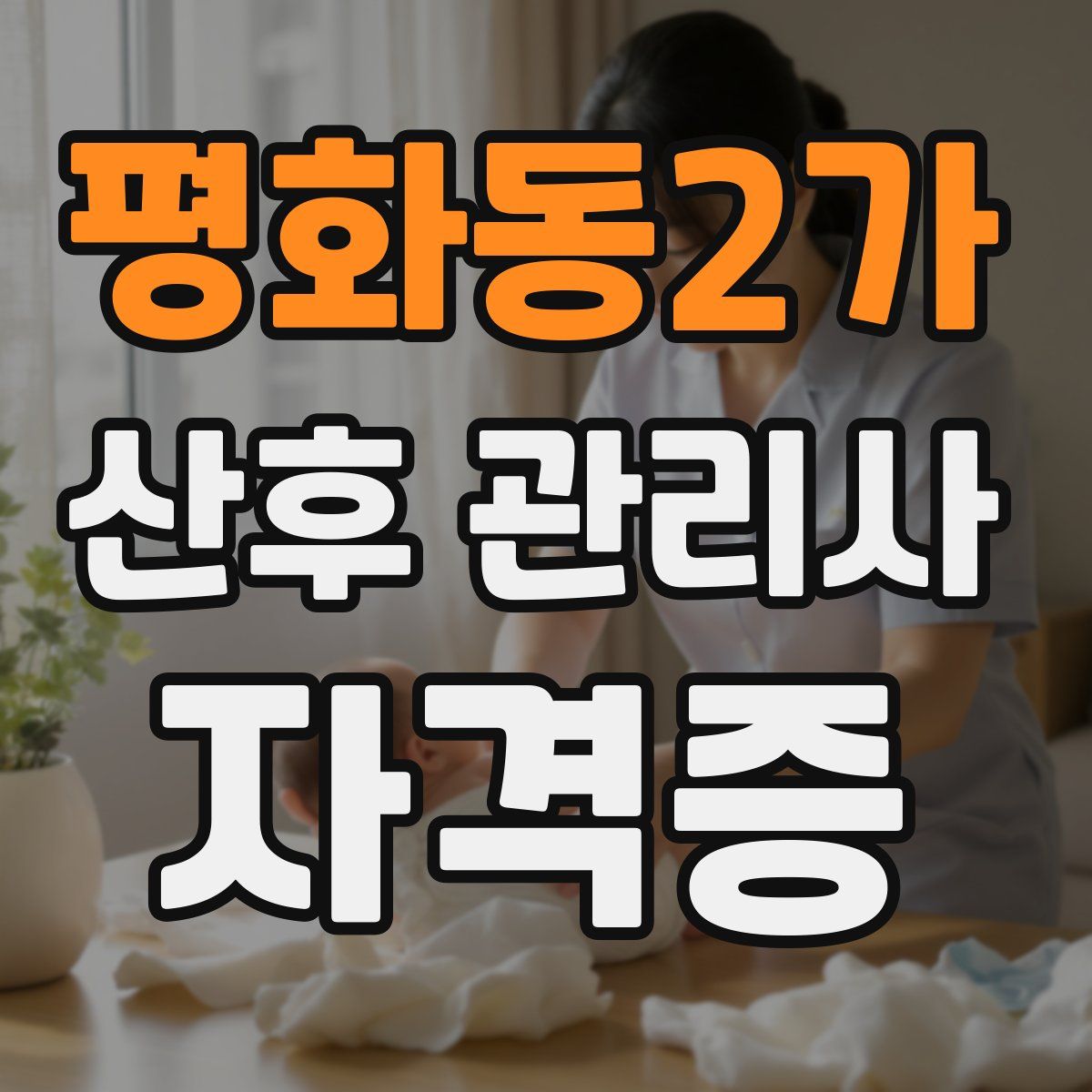 평화동2가 산후 관리사 자격증