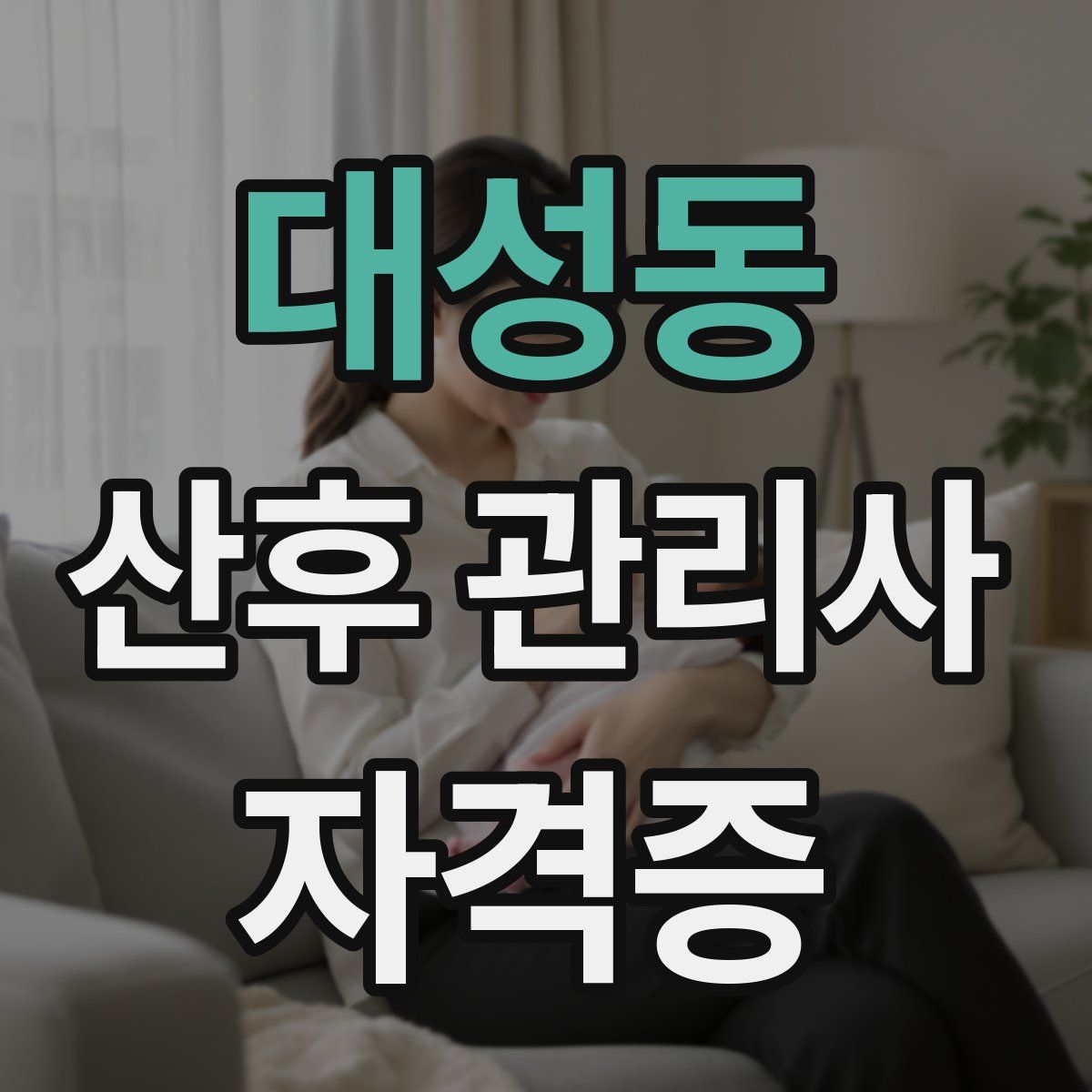 대성동 산후 관리사 자격증