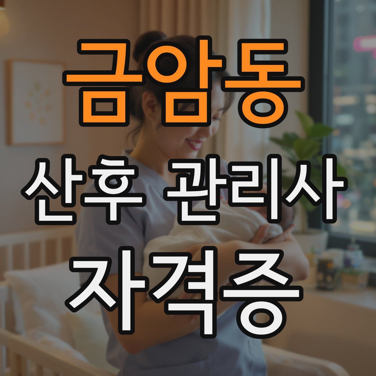 금암동 산후 관리사 자격증