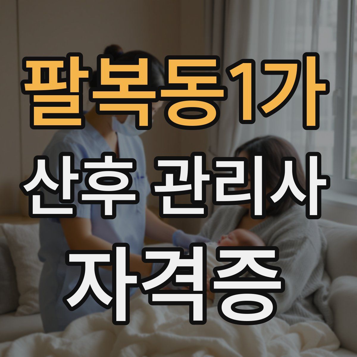 팔복동1가 산후 관리사 자격증