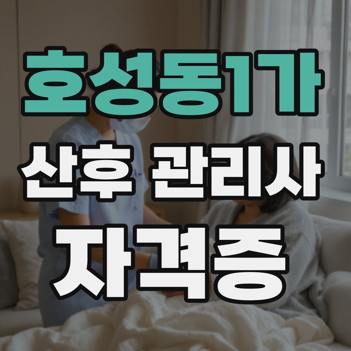 호성동1가 산후 관리사 자격증
