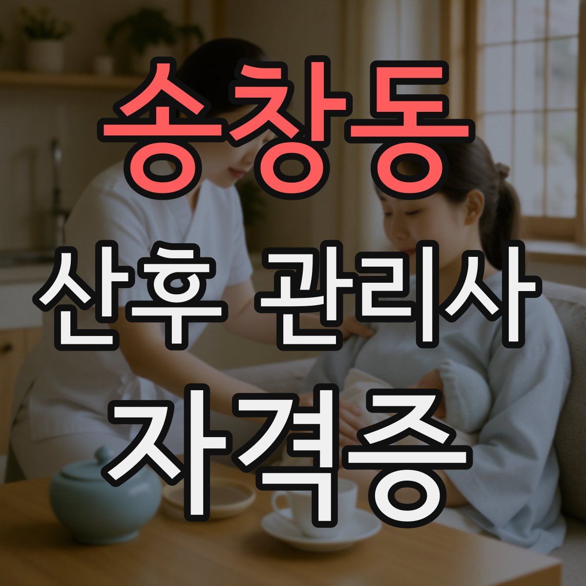 송창동 산후 관리사 자격증