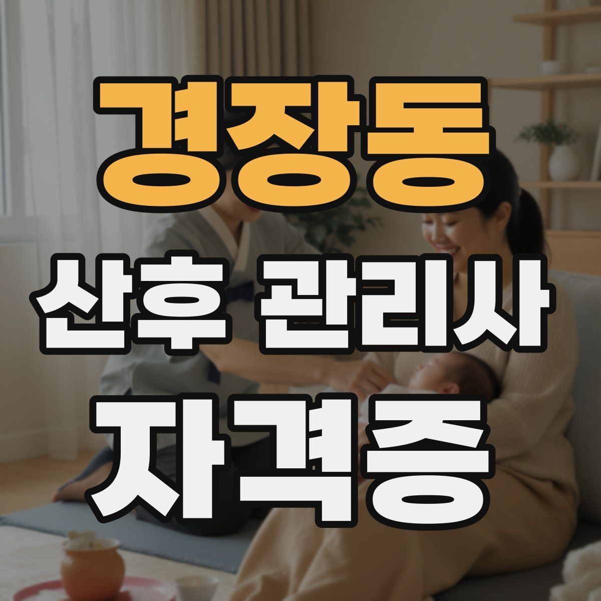 경장동 산후 관리사 자격증 가족과 역할 분담을 돕는 커뮤니케이션