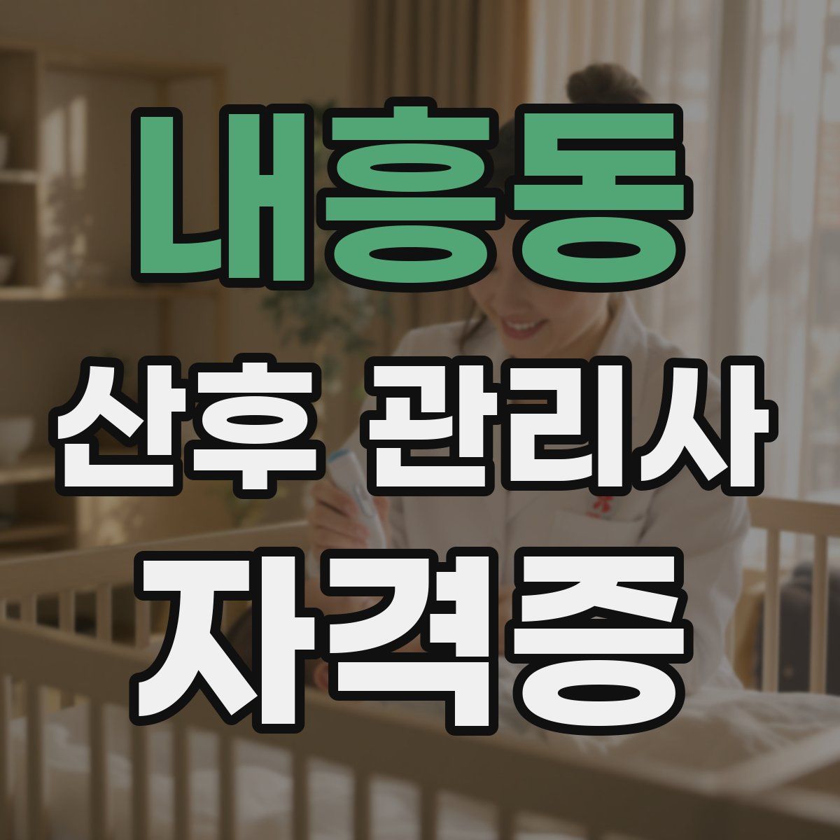 내흥동 산후 관리사 자격증