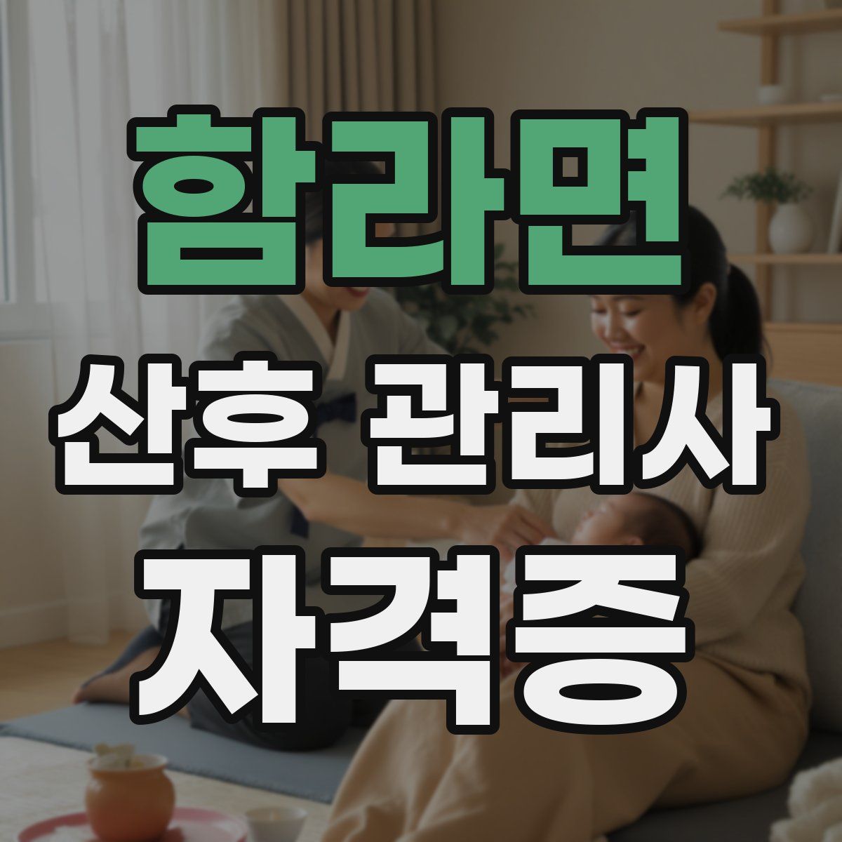 함라면 산후 관리사 자격증