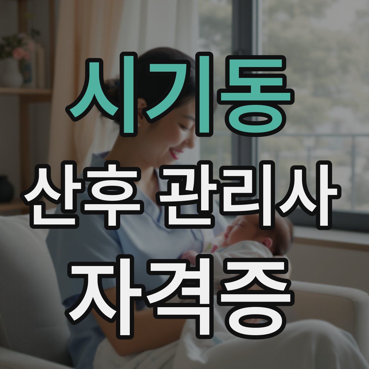 시기동 산후 관리사 자격증