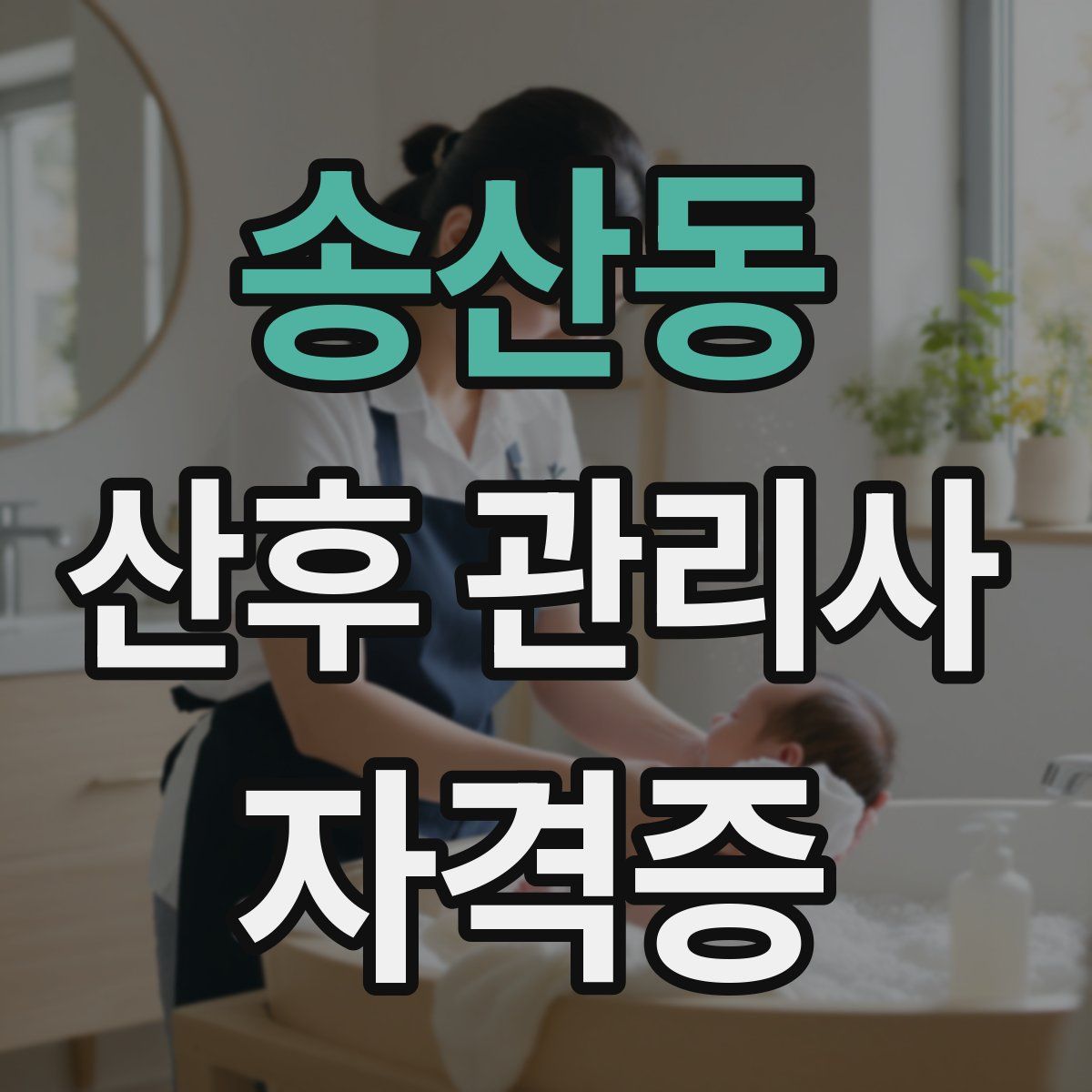 송산동 산후 관리사 자격증