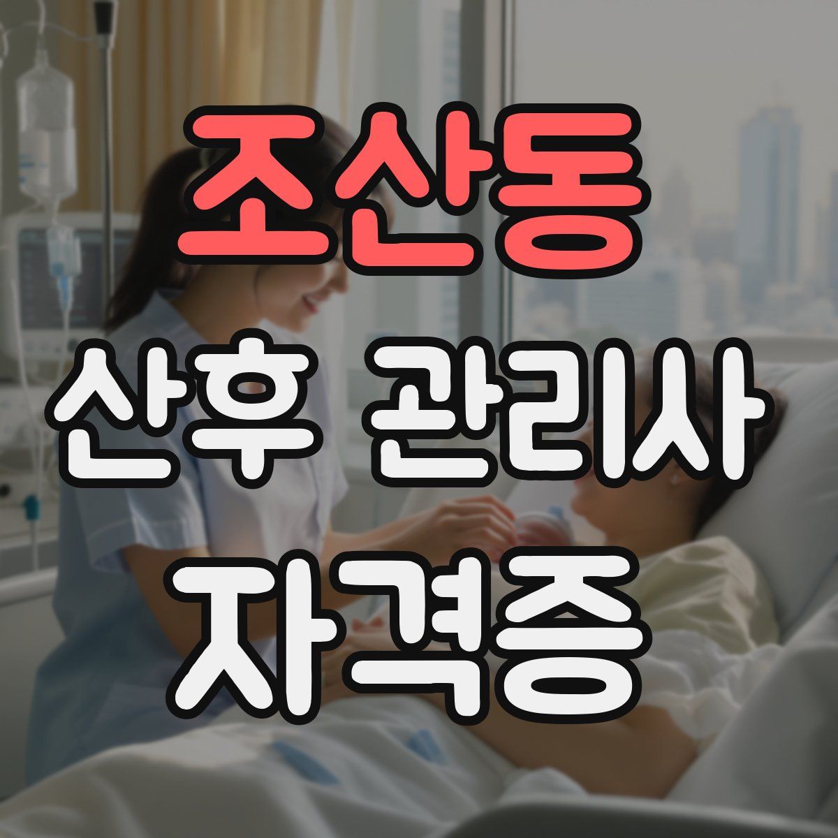 조산동 산후 관리사 자격증