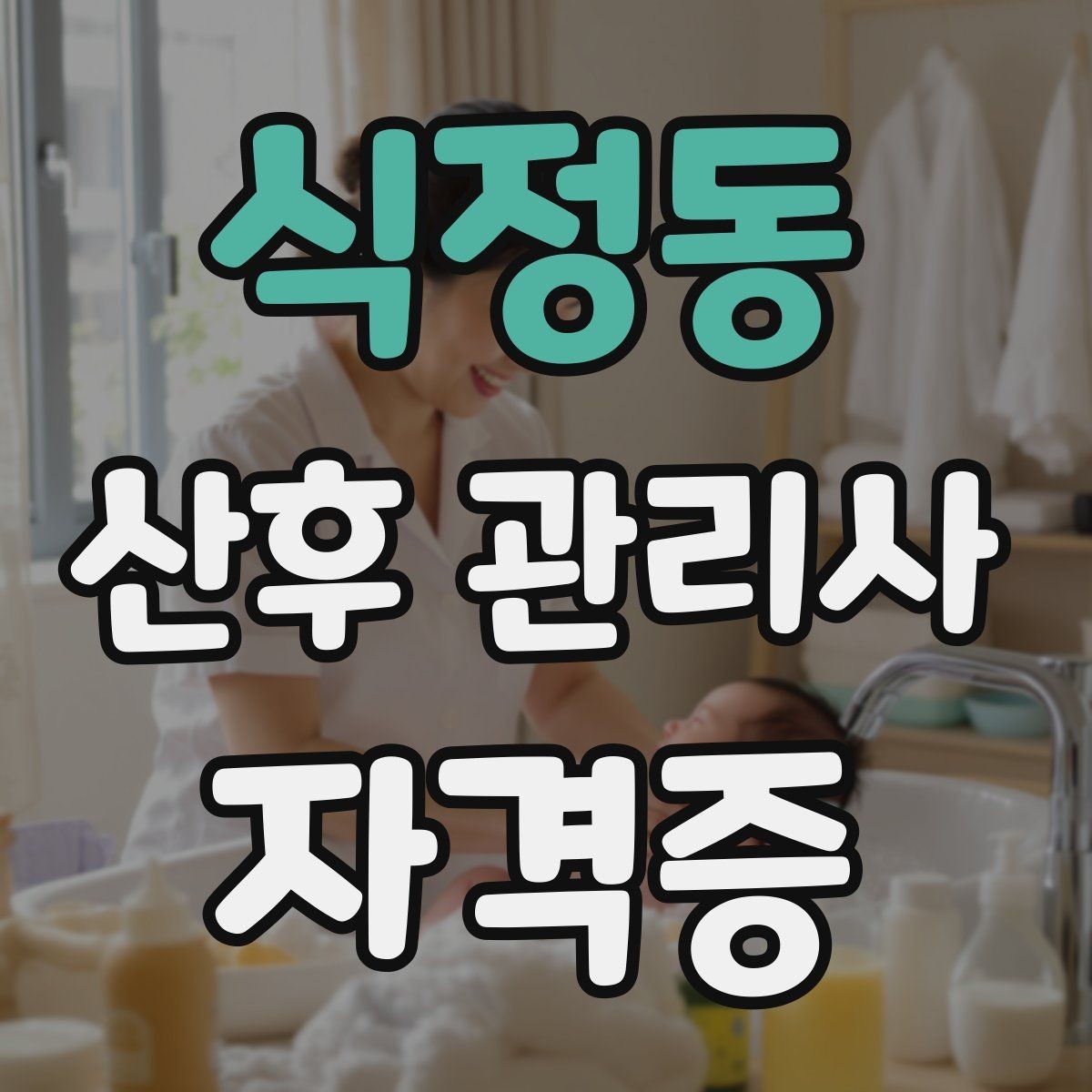 식정동 산후 관리사 자격증 산모 회복과 육아를 동시에 돕는 방법