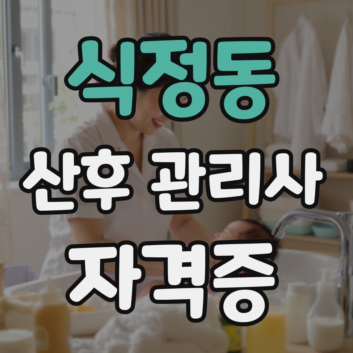 식정동 산후 관리사 자격증