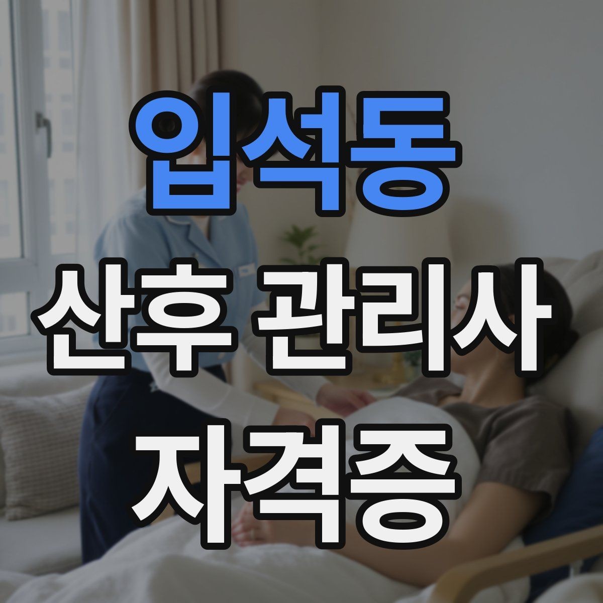 입석동 산후 관리사 자격증 방문객 관리가 필요한 이유와 안내