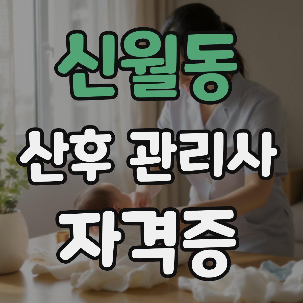 신월동 산후 관리사 자격증