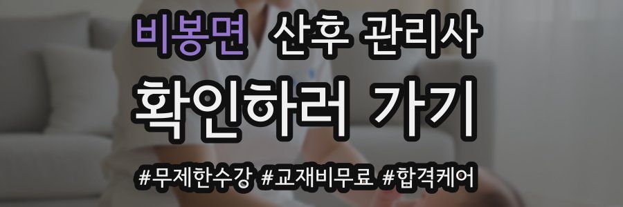 비봉면 산후 관리사 자격증