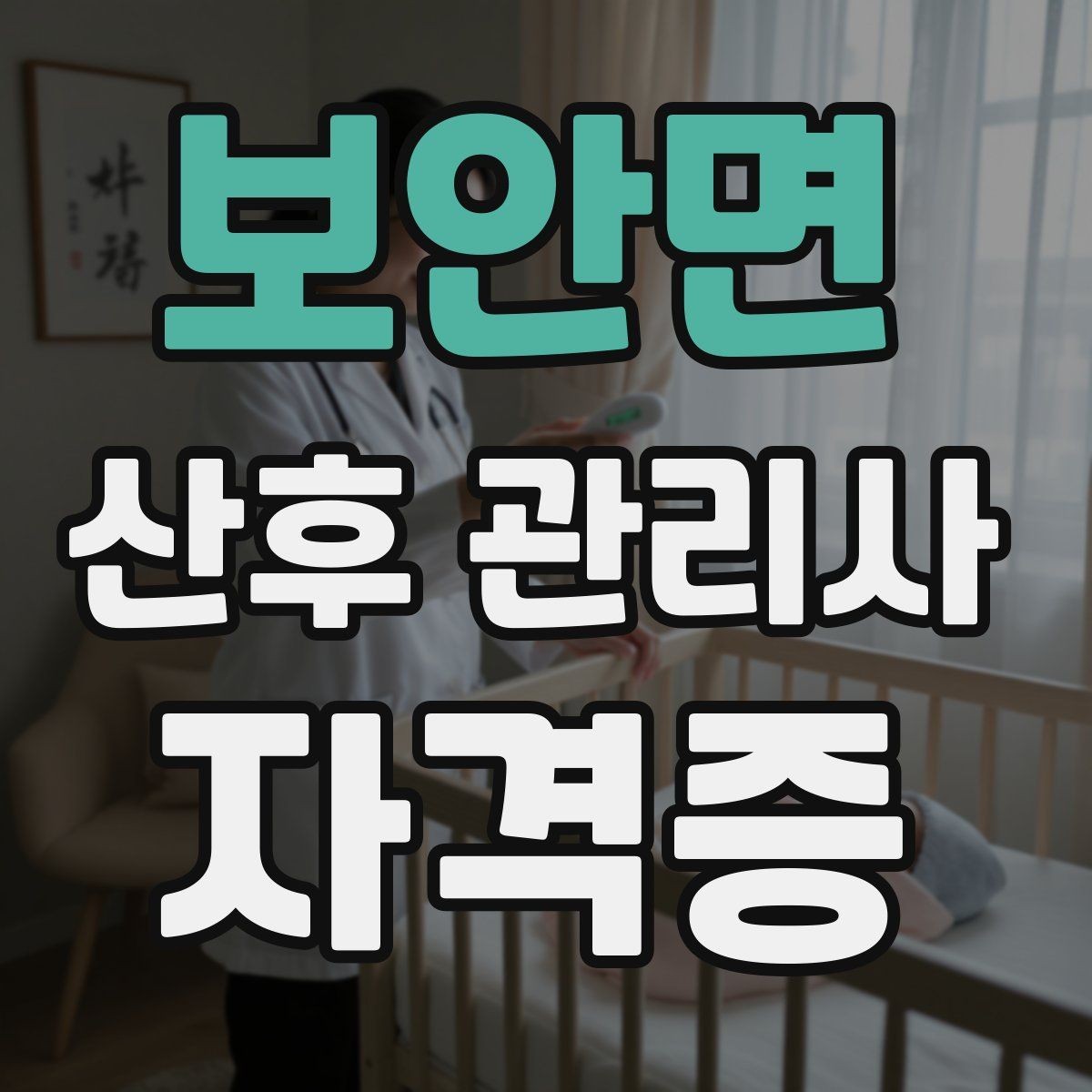 보안면 산후 관리사 자격증 가정마다 다른 요청을 정리하는 상담 요령
