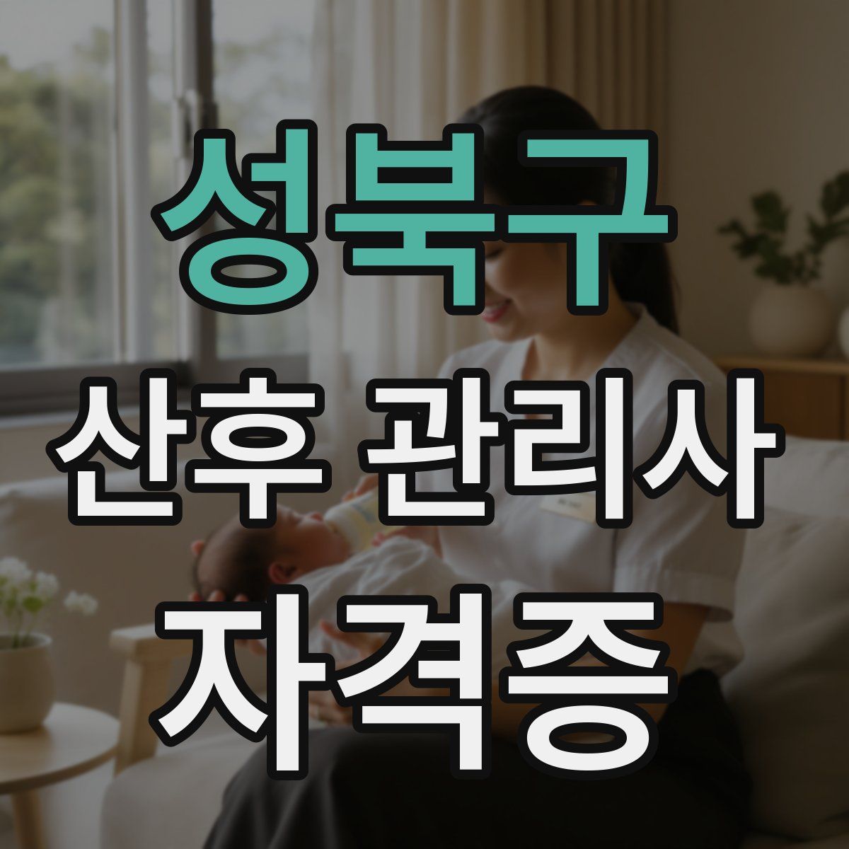 성북구 산후 관리사 자격증