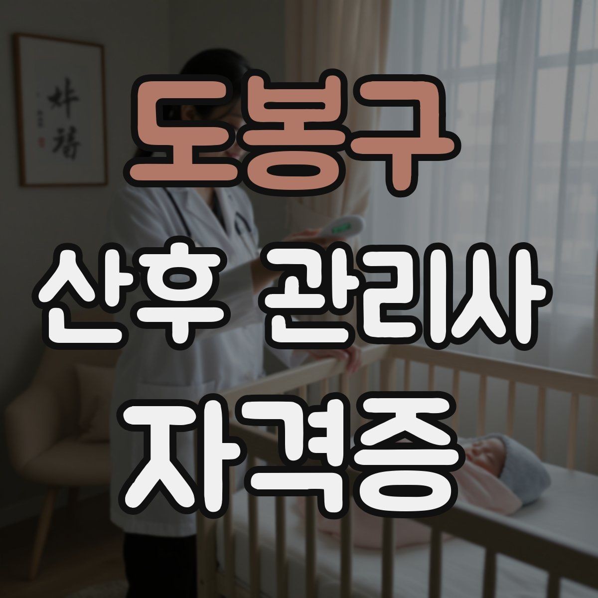 도봉구 산후 관리사 자격증 의료행위와 케어의 경계를 지키는 법