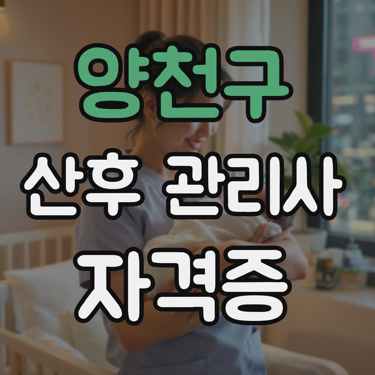양천구 산후 관리사 자격증