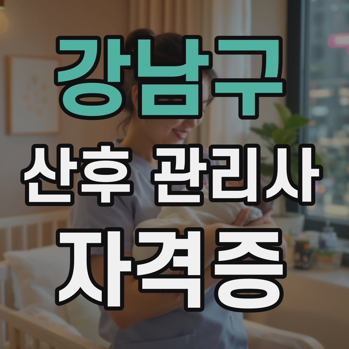 강남구 산후 관리사 자격증