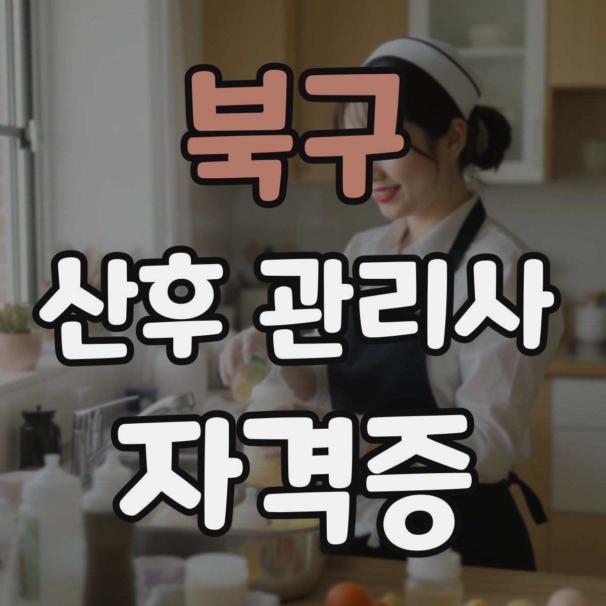 북구 산후 관리사 자격증 산후조리 식사 준비 범위 정리