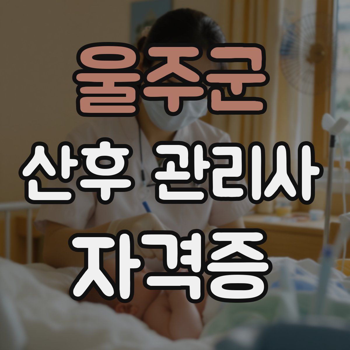울주군 산후 관리사 자격증