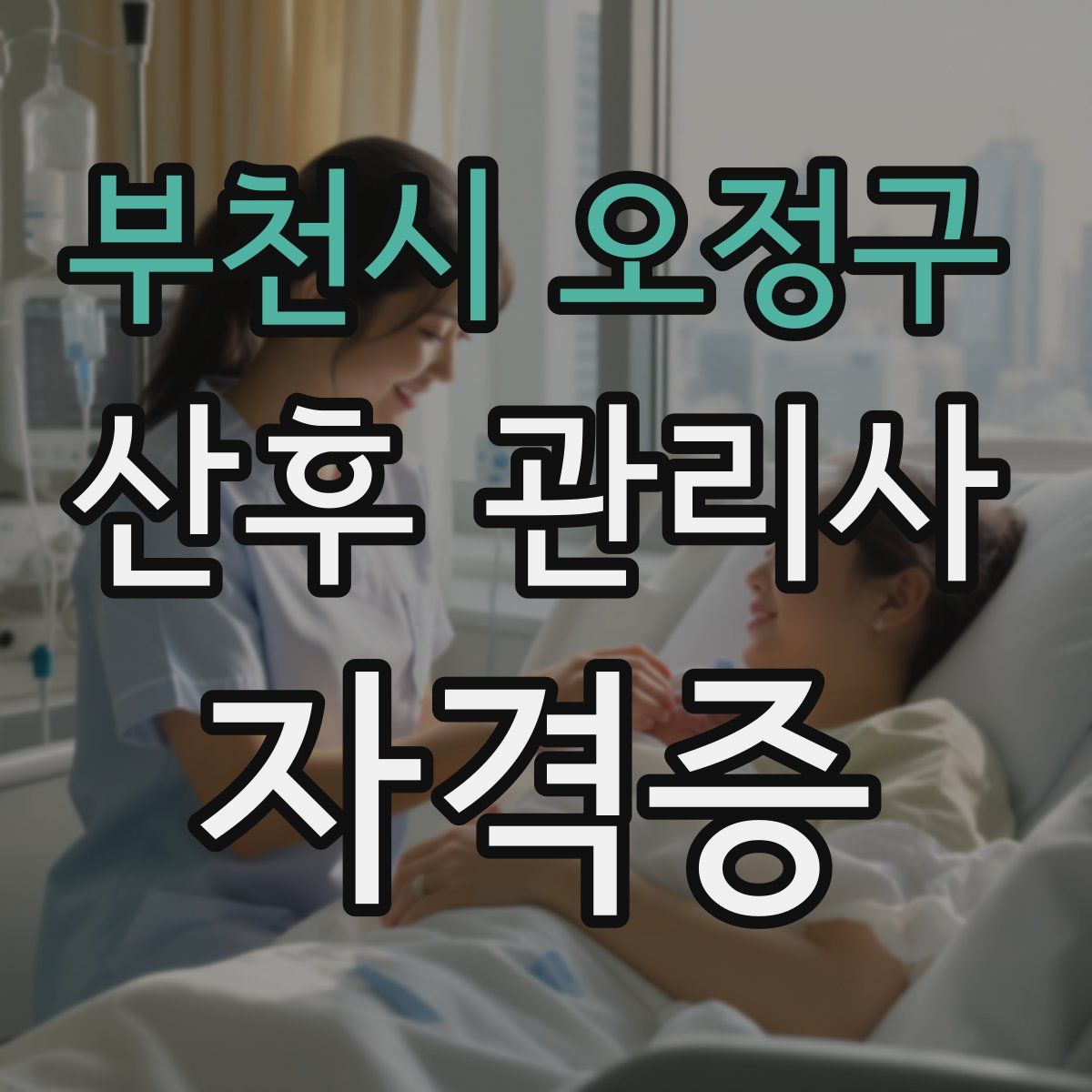 부천시 오정구 산후 관리사 자격증
