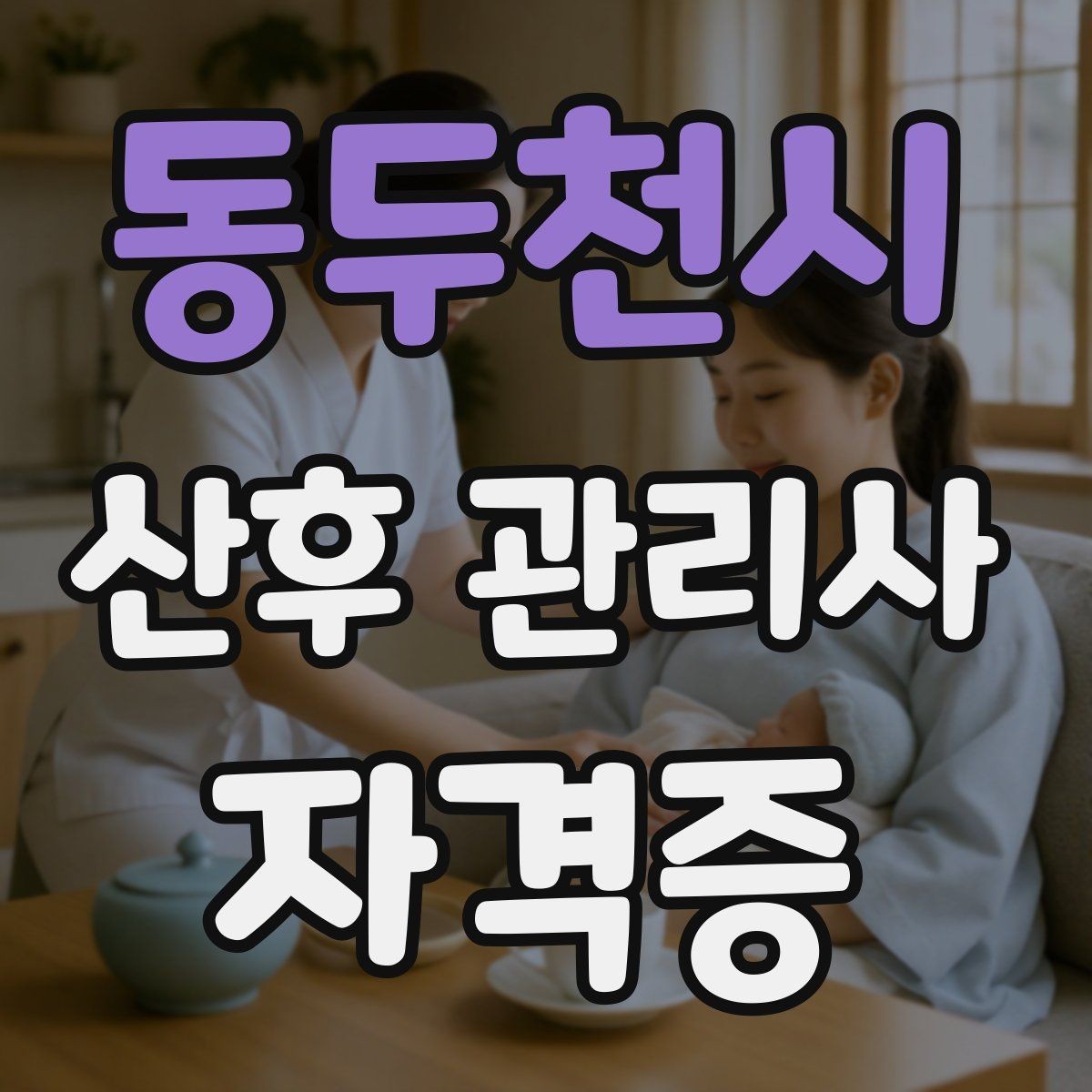 동두천시 산후 관리사 자격증 산후조리원과 연계되는 업무가 있을까