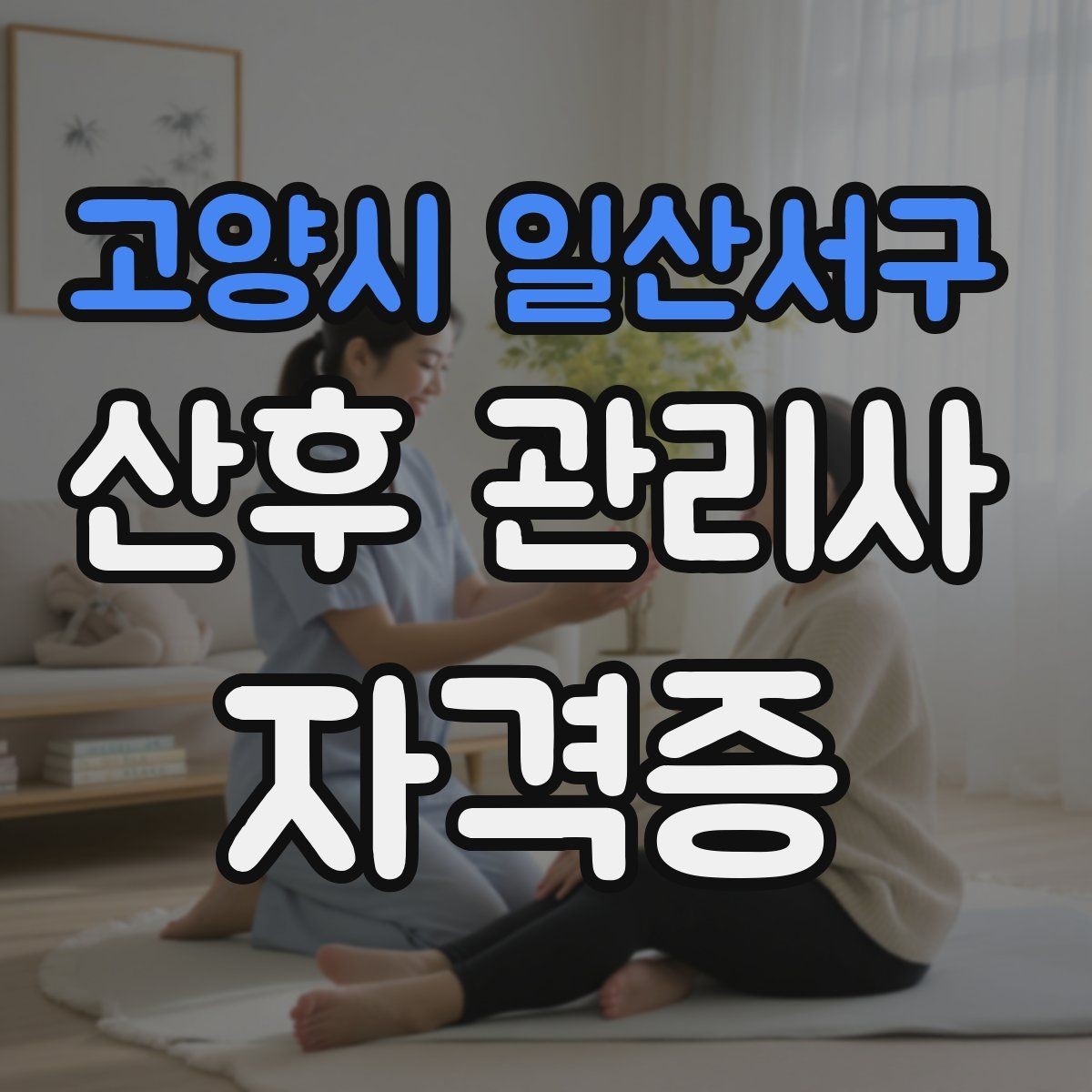 고양시 일산서구 산후 관리사 자격증 현장에 필요한 보험 계약 확인 포인트