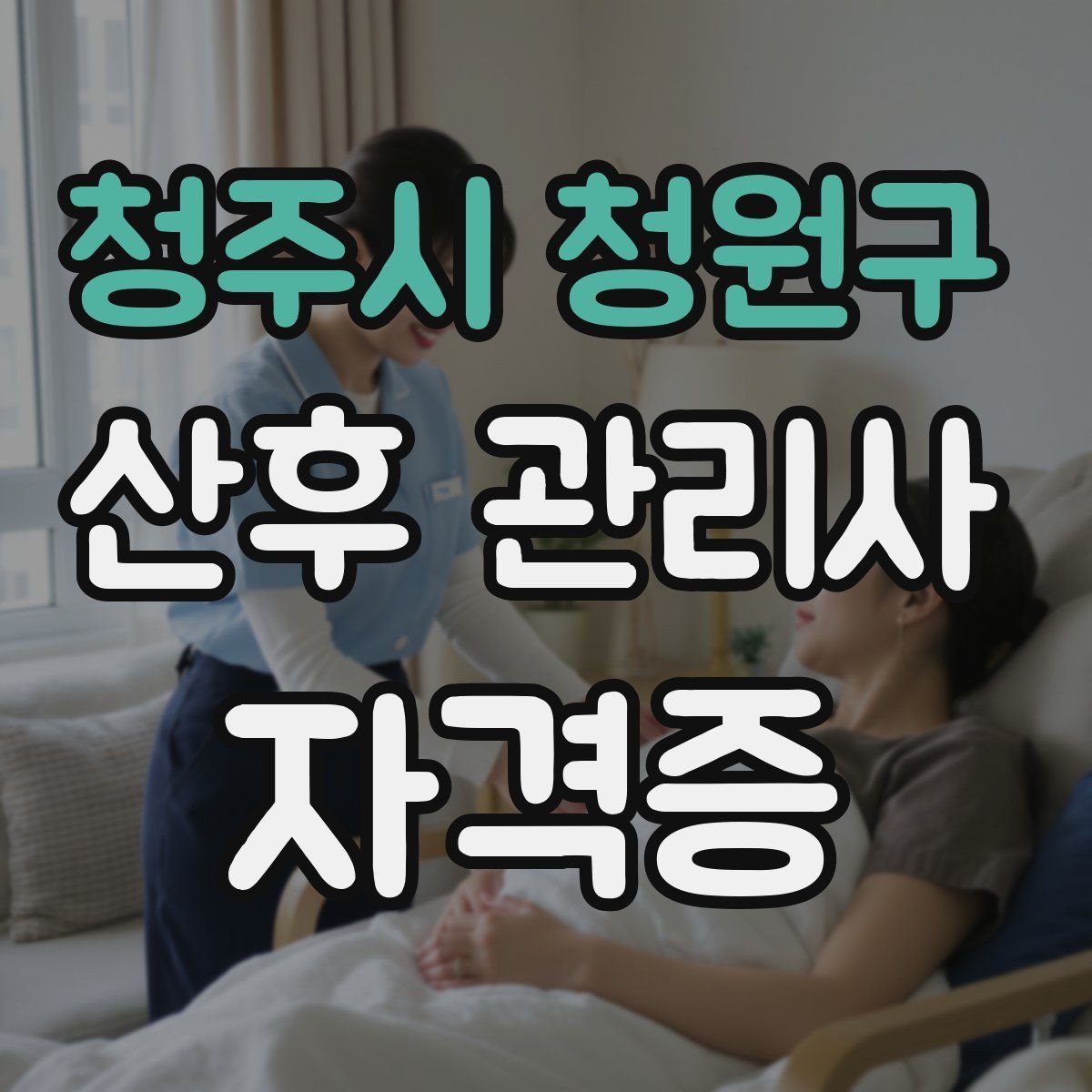 청주시 청원구 산후 관리사 자격증 신생아 외출 전 준비 체크리스트