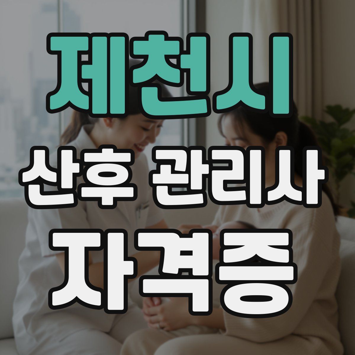 제천시 산후 관리사 자격증