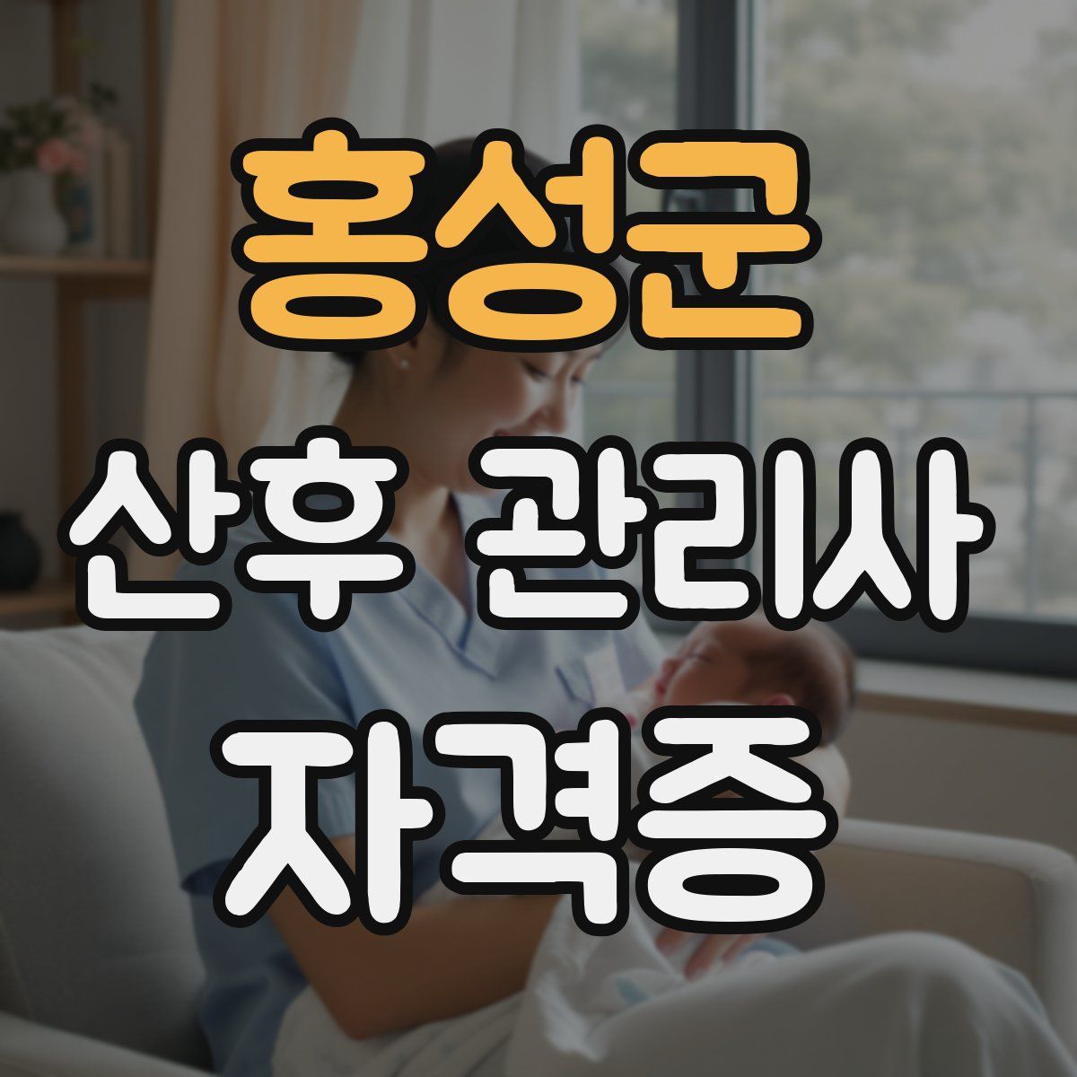 홍성군 산후 관리사 자격증