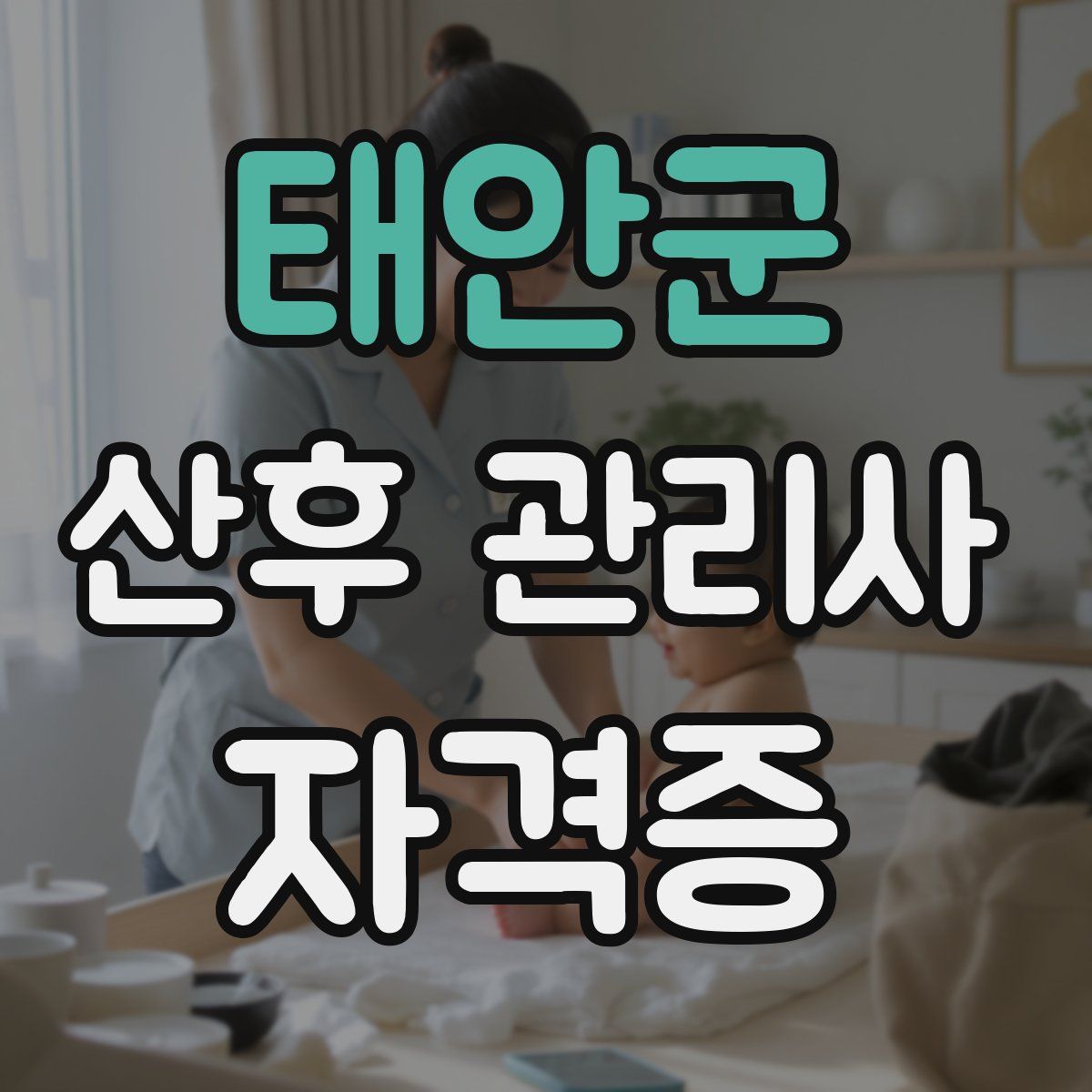 태안군 산후 관리사 자격증