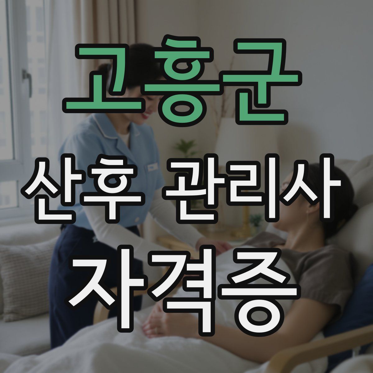 고흥군 산후 관리사 자격증