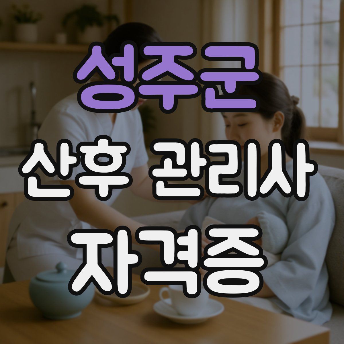 성주군 산후 관리사 자격증