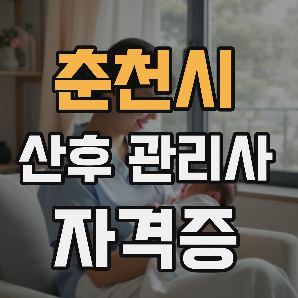 춘천시 산후 관리사 자격증