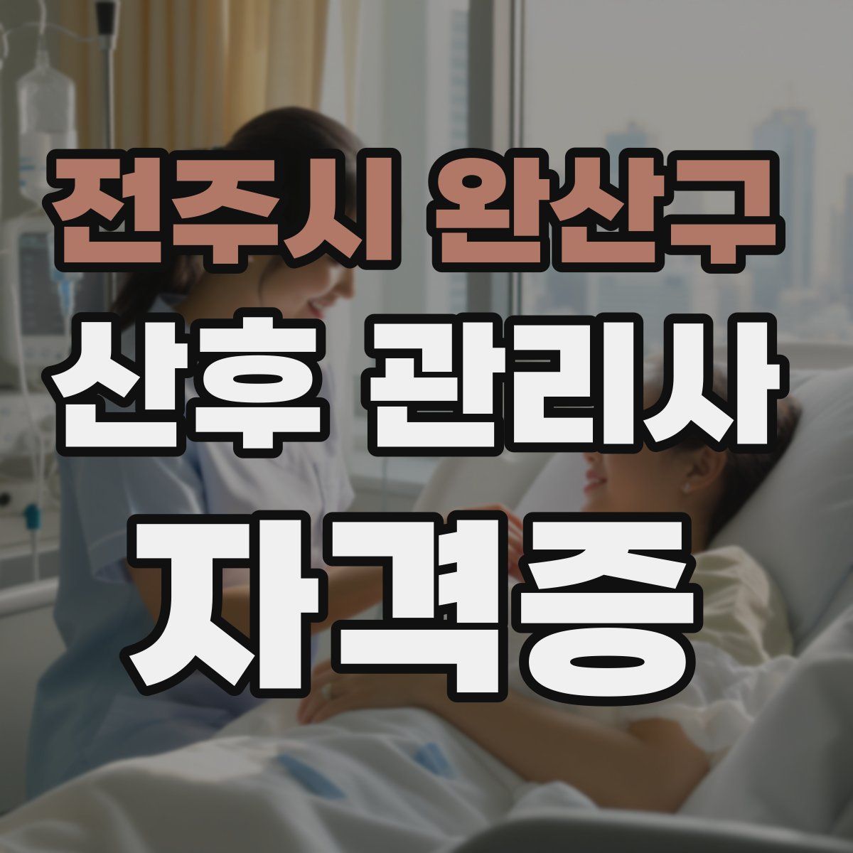 전주시 완산구 산후 관리사 자격증