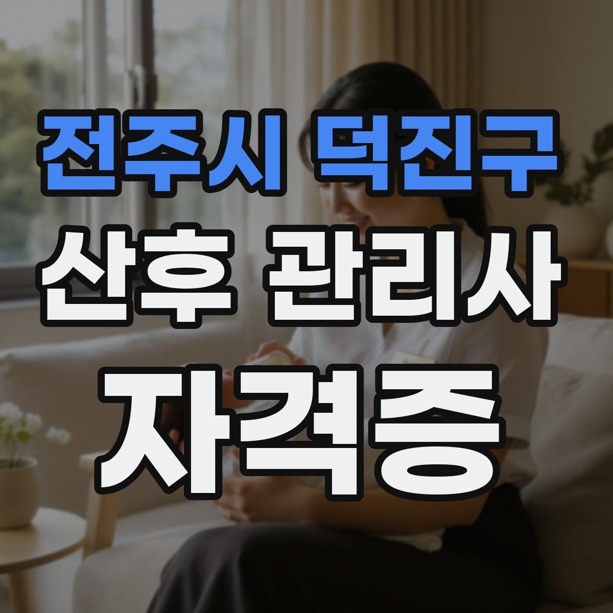 전주시 덕진구 산후 관리사 자격증