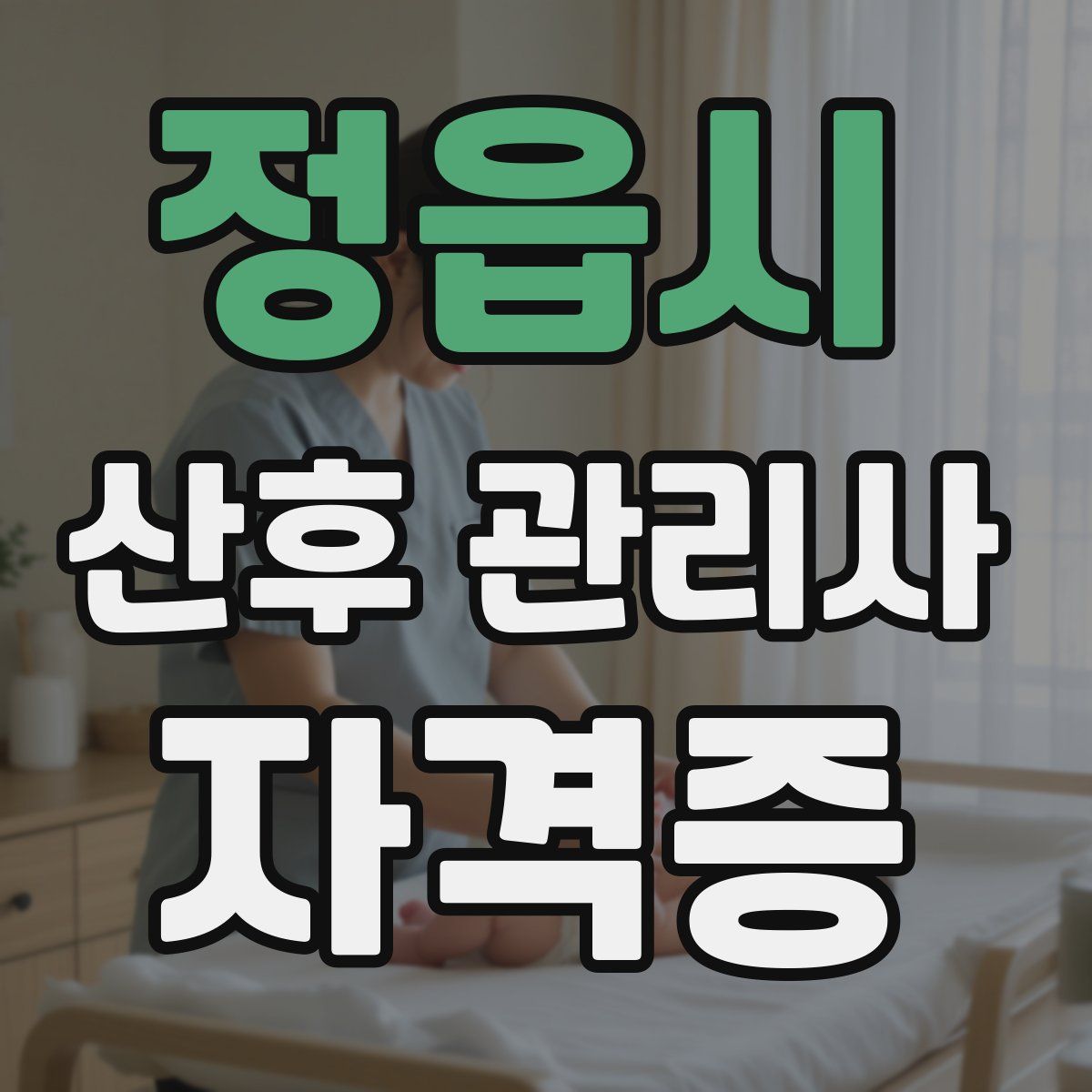 정읍시 산후 관리사 자격증
