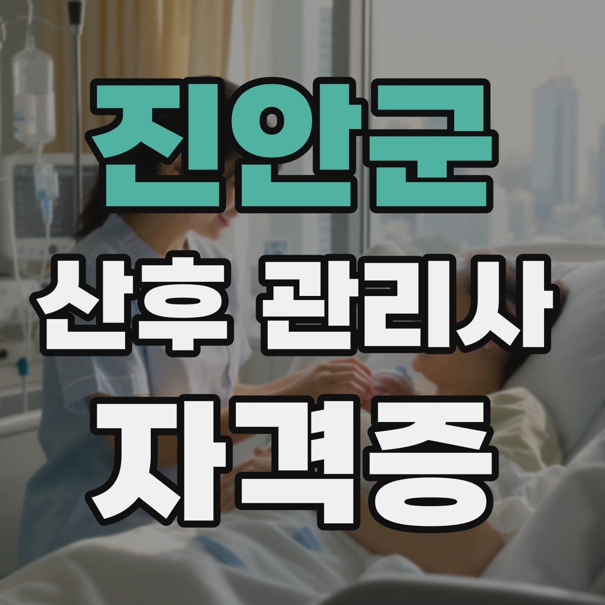 진안군 산후 관리사 자격증