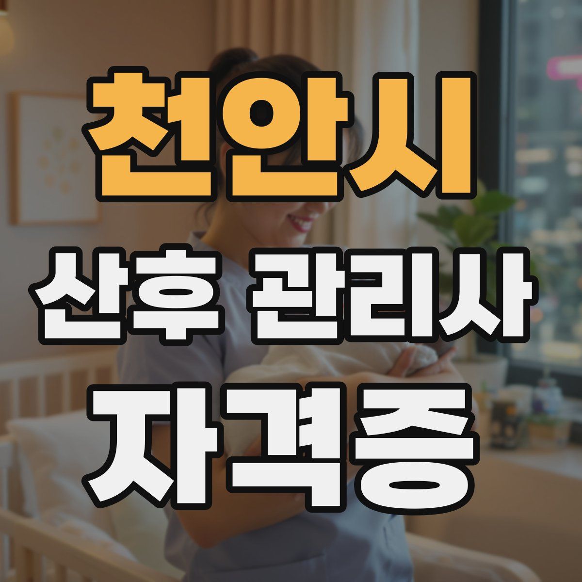 천안시 산후 관리사 자격증