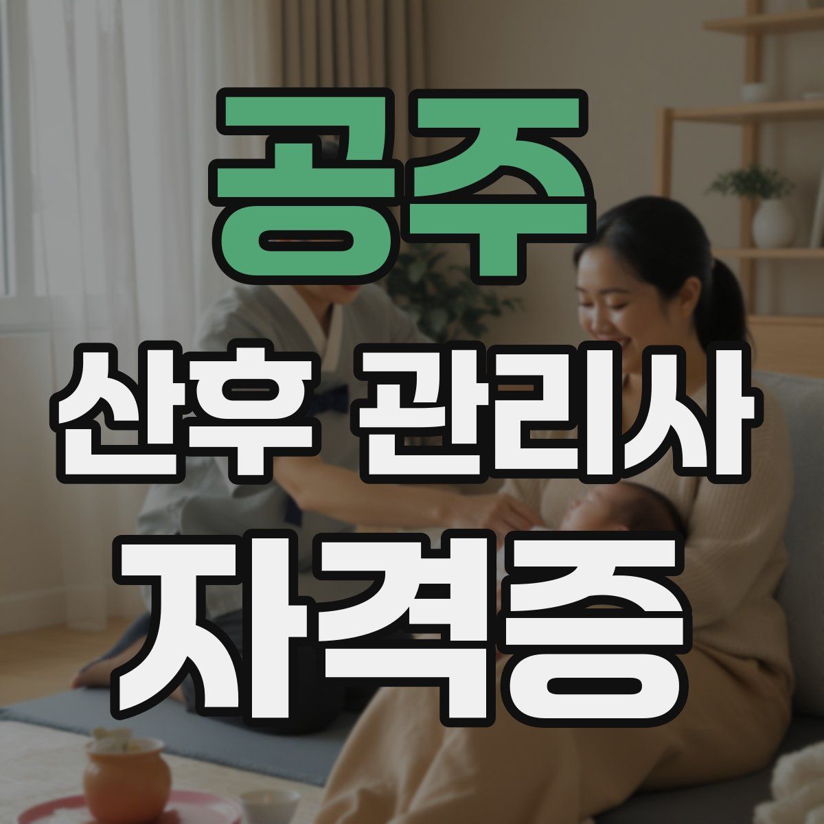 공주 산후 관리사 자격증