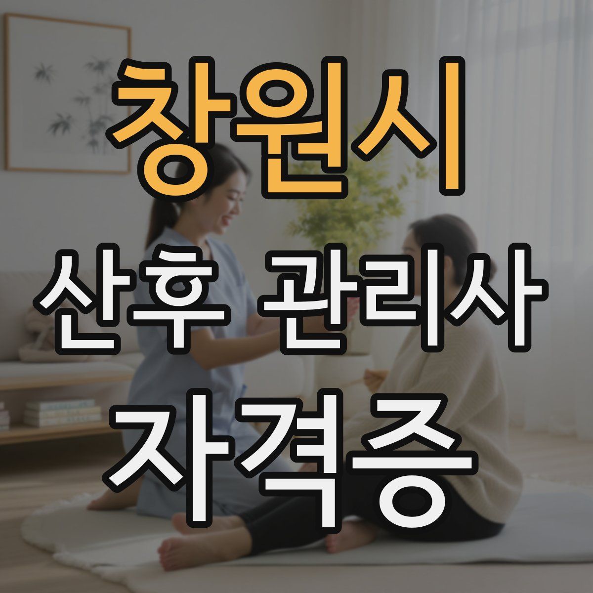 창원시 산후 관리사 자격증