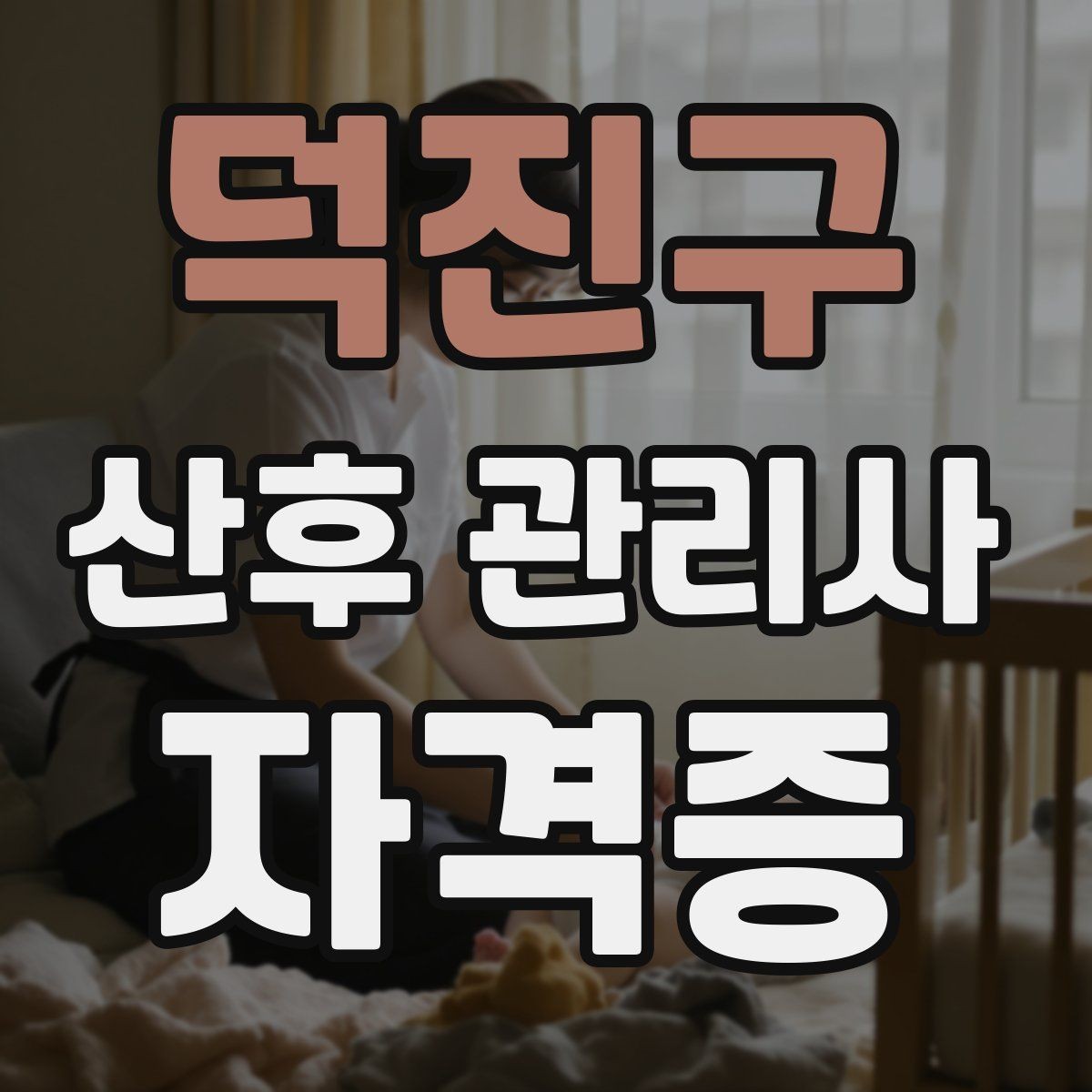 덕진구 산후 관리사 자격증 좁은 공간에서도 효율적으로 케어하는 방법