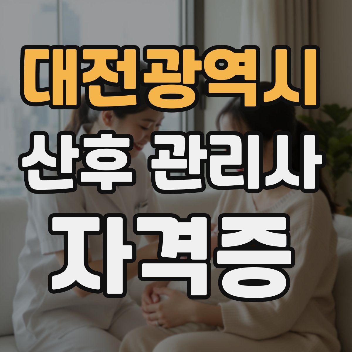 대전광역시 산후 관리사 자격증
